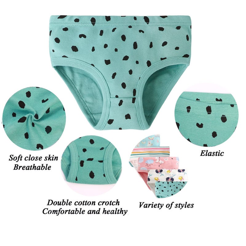 Boboking Girls Comfortable Panties Little Kids Girls Soft Underwear (Pack of 6) 7/8Y - Image 2